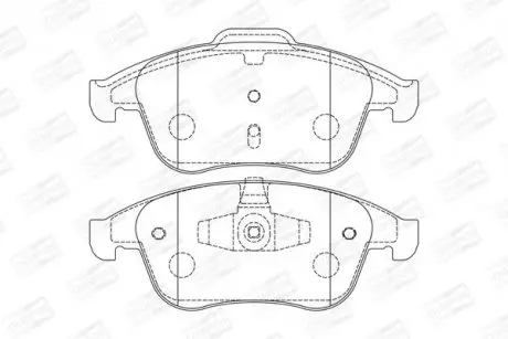 Тормозные колодки передние Renault Scenic, Megane, Laguna, Fluence CHAMPION 573316CH