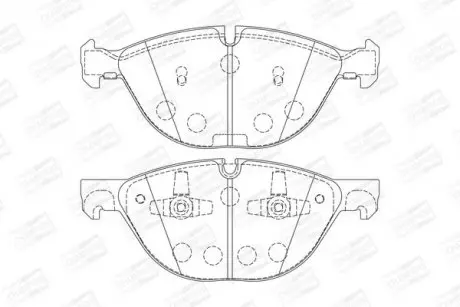 Тормозные колодки передние BMW X5, X6 CHAMPION 573317CH