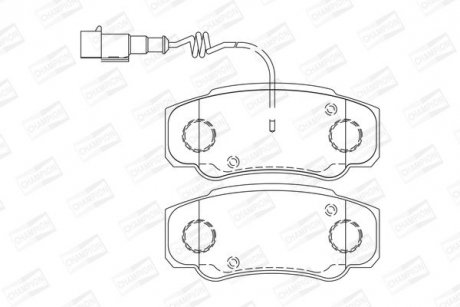 Гальмівні колодки задні Nissan Cabstar / NT 400 CHAMPION 573318CH