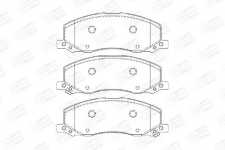 Тормозные колодки передние Opel Insignia A/Saab 9-5 CHAMPION 573326CH