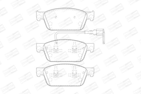 Колодки тормозные (передние) VW T5 03-/T6 15- (Ate - Teves) CHAMPION 573330CH