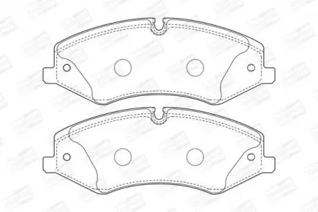 Гальмівні колодки передні Land Rover Discovery IV, Range Rover III, IV, Range Rover Sport CHAMPION 573333CH