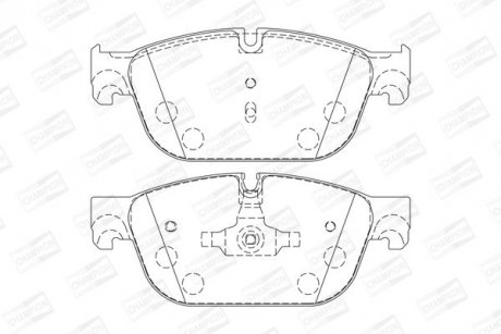 Тормозные колодки передние Peugeot 308, 407, 508 / Citroen C4, C5, C6, DS5 CHAMPION 573338CH