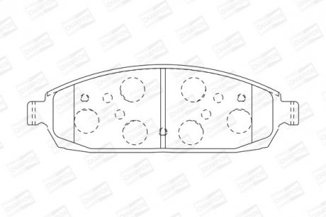 Тормозные колодки передние Jeep Commander, Grand Cherokee / BMW 3-Series CHAMPION 573340CH