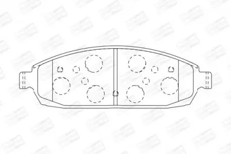 Гальмівні колодки передні Jeep Commander, Grand Cherokee / BMW 3-Series CHAMPION 573340CH