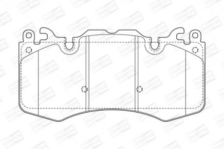 Тормозные колодки передние Land Rover Range Rover Sport II. CHAMPION 573343CH