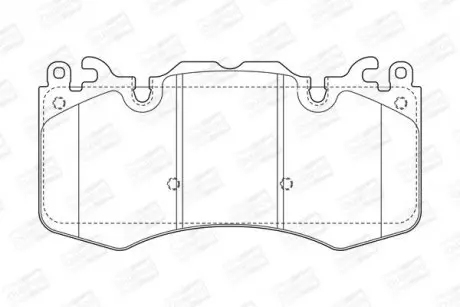 Гальмівні колодки передні Land Rover Range Rover Sport II, Range Rover, Defender, Discovery CHAMPION 573343CH
