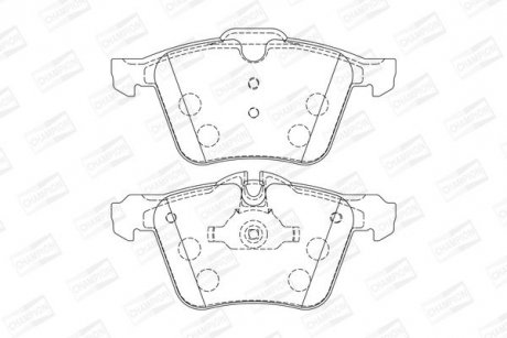Гальмівні колодки передні Jaguar S-Type / XF / XJ / XK CHAMPION 573346CH