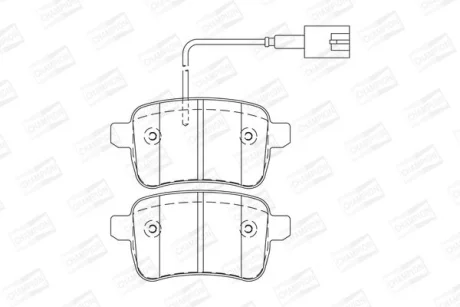 ALFA ROMEO К-т задніх гальм. колодок Giulietta 1,4-1,6 10- CHAMPION 573349CH