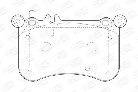 DB Гальмівні колодки передн.W212,221,222 11- CHAMPION 573356CH