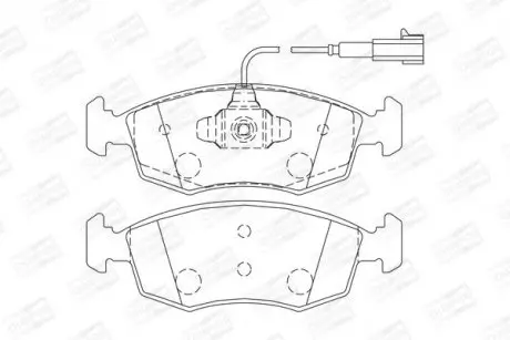 Колодки тормозные передние Alfa Romeo MITO / Citroen NEMO / FIAT 500 / Punto / Peugeot BIPPER CHAMPION 573367CH