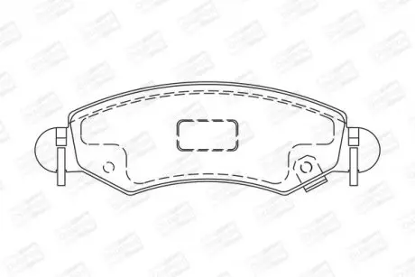 Гальмівні колодки передні Subaru Justy III / Suzuki Ignis II / Wagon R CHAMPION 573378CH