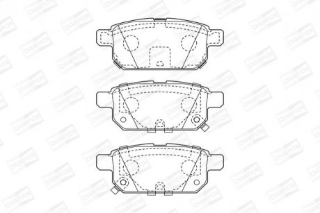 Тормозные колодки задние Suzuki Baleno, Swift IV, V, SX4, Vitara CHAMPION 573384CH