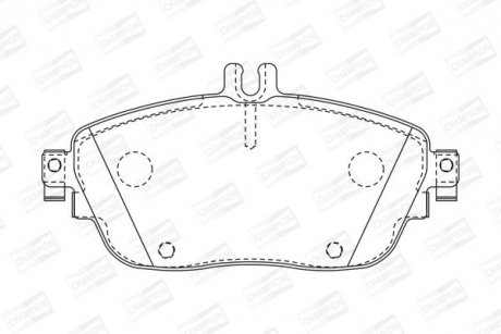 Тормозные колодки передние Mercedes A-Class, B-Class, GLA, CLA/Infiniti Q30 CHAMPION 573403CH