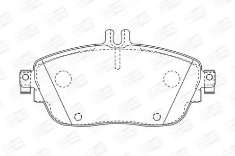 Колодки гальмові передні Mercedes A-Class, B-Class, GLA, CLA/Infiniti Q30 CHAMPION 573403CH