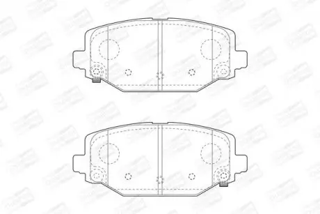 Гальмівні колодки задні Fiat Freeemont / Lancia Voyager / VW Routan / Dodge / Chrysler CHAMPION 573412CH