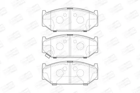 SUZUKI гальмівні колодки передн.Swift III 05- CHAMPION 573417CH