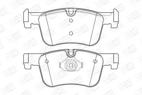 Колодки тормозные дисковые передние BMW 1 (F20) CHAMPION 573419CH