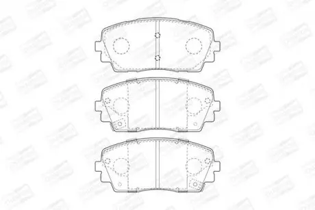 Гальмівні колодки передні KIA Picanto II CHAMPION 573420CH