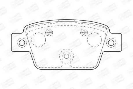 Тормозные колодки задние CHRYSLER Delta / FIAT Bravo / LANCIA Delta CHAMPION 573421CH