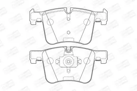 Колодки гальмівні дискові передні BMW X3 20dx, 20ix, 28ix, bis 10/2011/ X3 35ix (F25) (11-) CHAMPION 573432CH