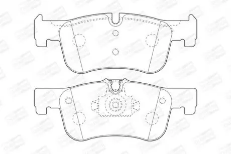 Гальмівні колодки передні BMW 1-Series, 2-Series CHAMPION 573437CH