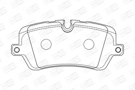 Колодки гальмівні дискові задні Ranger Rover 3.0, 3.0 TD, 4.4, 5.0, 5.0 Supercharged (12-) CHAMPION 573439CH