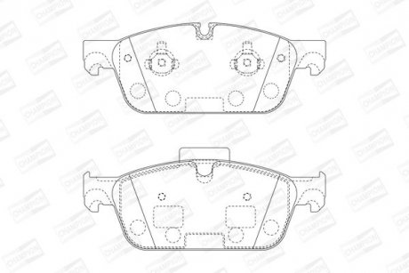 Колодки гальмові передні Mercedes Gl, GLE, M-Class CHAMPION 573448CH