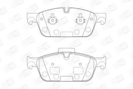 Тормозные колодки передние Mercedes Gl, GLE, M-Class CHAMPION 573448CH