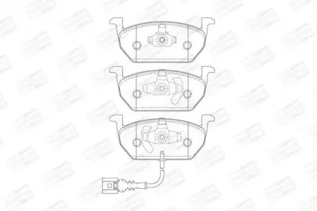 Колодки гальмівні передні дискові SEAT LEON (5F1) CHAMPION 573606CH