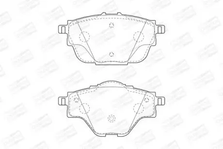 Колодки гальмівні задні дискові Citroen C4 (13-) CHAMPION 573622CH
