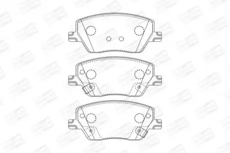 Колодки гальмівні передні Fiat Tipo, Tipo SW/ Linea (15-) CHAMPION 573626CH