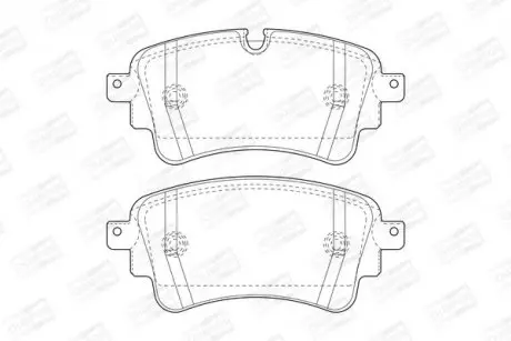 Гальмівні колодки задні Audi A4, A5 / VW Touareg CHAMPION 573628CH