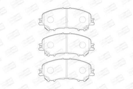 Тормозные колодки передние Renault Kadjar, Koleos II / Nissan Qashqai, X-Trail CHAMPION 573659CH