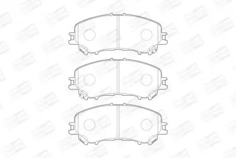Тормозные колодки передние Renault Kadjar, Koleos II / Nissan Qashqai, X-Trail CHAMPION 573659CH