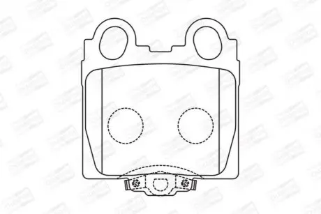 Тормозные колодки задние Toyota Altezza, Mark II, Verossa / Lexus GS, IS, SC CHAMPION 573681CH