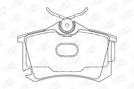 Колодки гальмівні задні дискові AUDI A2 (8Z0) 00-05 | SEAT TOLEDO III (5P2) 04-09 | CHAMPION 573682CH