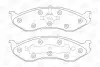 Гальмівні колодки передні Kia Carnival / Jeep Cherokee, Grand Cherokee, Wrangler CHAMPION 573713CH (фото 1)
