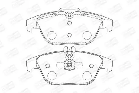 Задні колодки гальмівні Mercedes C-Class (W204, S204, C204) E-Class (C207) CHAMPION 573735CH