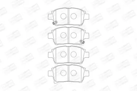 Тормозные колодки передние Toyota Corolla / Yaris / Prius / Gelly CK / BYD F3 CHAMPION 573737CH