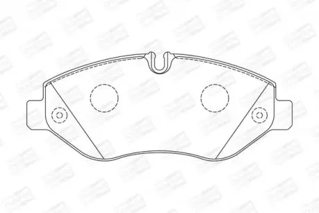 Тормозные колодки передние Iveco Daily III, IV, V, VI CHAMPION 573739CH
