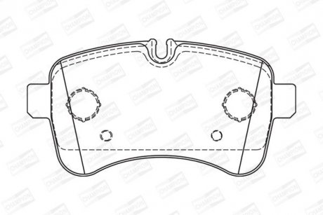 Тормозные колодки задние Iveco Daily CHAMPION 573740CH