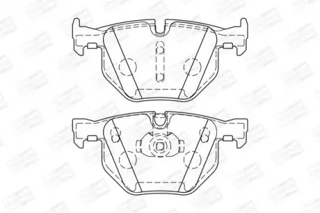 Колодки тормозные дисковые задние BMW X5 (E70) CHAMPION 573744CH