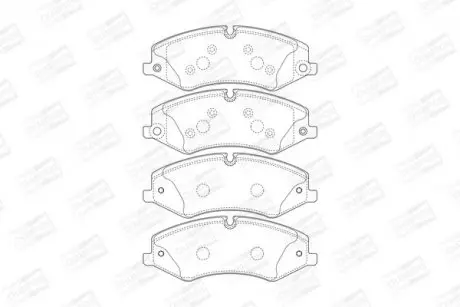 Колодки гальмові дискові передні Land Rover Discovery/Range Rover (09-) CHAMPION 573759CH