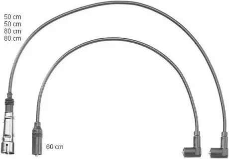 Комплект кабелів запалювання CHAMPION CLS028