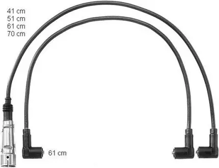 Комплект кабелів запалювання SEAT CORDOBA/IBIZA / SKODA FELICIA / VW CADDY/GOLF/POLO CHAMPION CLS109