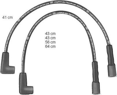 Комплект кабелей зажигания OPEL KADETT/MANTA CHAMPION CLS212