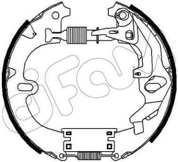 TOYOTA Гальмівні колодки (барабан) Kit premounted, Corolla/CarinaII/Camry CIFAM 151-287