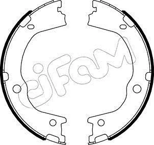 HYUNDAI Комплект барабанних колодок SANTA FE II (CM) 2.0 4x4 05-09, KIA SORENTO II (XM) 2.2 CRDi 09-15 CIFAM 153-498
