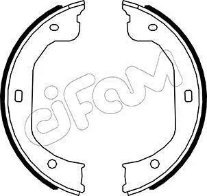 FORD Колодки гальмівні барабан MAVERICK 2.0 01-, 2.3 04-, 3.0 01-, FORD USA, MAZDA CIFAM 153-587